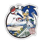 Sonic Sticker "Asakusa Rooftop Scenery" - Japanese Sonic - Authentic Japanese SEGA Sticker 