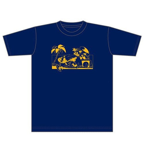 Sonic & Tails Wall-paper Cover Story T-shirt (L) - Sonic the Hedgehog - Authentic Japanese SEGA T-shirt (cotton) 