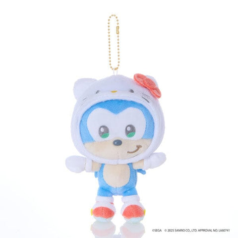 Sonic × Hello Kitty Mascot Plush - SONIC＆FRIENDS Sanrio characters - Authentic Japanese SEGA Mascot Plush Keychain 