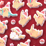 Sparkly Puffy stickers "Getting Ready for Christmas!" - Authentic Japanese Pokémon Center Merch 
