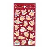 Sparkly Puffy stickers "Getting Ready for Christmas!" - Authentic Japanese Pokémon Center Merch 