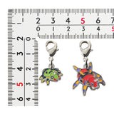 Spinarak, Ariados - National Pokédex Metal Charm Keychain #167, #168 - Authentic Japanese Pokémon Center Keychain 