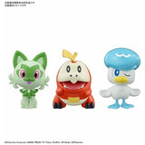 Sprigatito & Fuecoco & Quaxly Set Pokémon PLAMO (Plastic Model) Collection Quick!! - Authentic Japanese Bandai Namco Model kit 