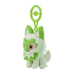 Sprigatito Mascot Plush With Carabiner - Authentic Japanese Pokémon Center Mascot Plush Keychain 