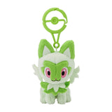 Sprigatito Mascot Plush With Carabiner - Authentic Japanese Pokémon Center Mascot Plush Keychain 