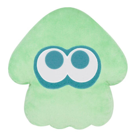 Squid (Light Blue) Plush Cushion - Splatoon 3 - Authentic Japanese San-ei Boeki Plush 