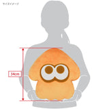 Squid (Orange) Plush Cushion - Splatoon 3 - Authentic Japanese San-ei Boeki Plush 