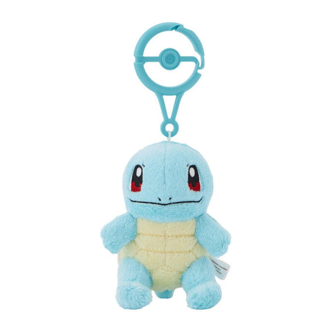 Squirtle Mascot Plush With Carabiner - Authentic Japanese Pokémon Center Mascot Plush Keychain 