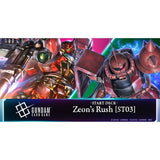 Starter Deck Zeon's Rush (ST03) - GUNDAM Card Game - Authentic Japanese Bandai Namco TCG Deck 