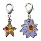 Staryu, Starmie - National Pokédex Metal Charm Keychain #120, #121 - Authentic Japanese Pokémon Center Keychain 