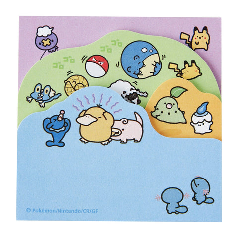 Sticky Notes Block Pokémon Escape (Run) - Authentic Japanese Pokémon Center Paper Products 