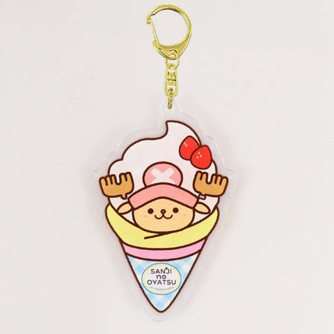 Strawberry Cream Crêpe Chopper Acrylic Keychain - SANJI no OYATSU - Authentic Japanese TOEI ANIMATION Keychain 