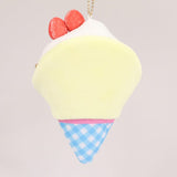 Strawberry Cream Crêpe Chopper Mascot Plush Keychain - SANJI no OYATSU - Authentic Japanese TOEI ANIMATION Mascot Plush Keychain 