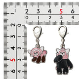 Stufful, Bewear - National Pokédex Metal Charm Keychain #772, #773 - Authentic Japanese Pokémon Center Keychain 