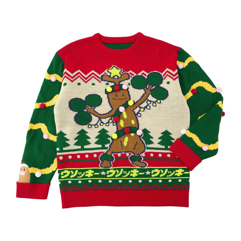 Sudowoodo Christmas Sweater (L) Pokémon Holiday Blessings - Authentic Japanese Pokémon Center Sweater (synthetic) 