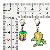 Sunkern, Sunflora - National Pokédex Metal Charm Keychain #191, #192 - Authentic Japanese Pokémon Center Keychain 