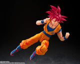 Super Saiyan God Son Goku S.H.Figuarts Figure "The Form Clad in the Ki of the Gods" - Dragon Ball Super - Authentic Japanese Bandai Namco Figure 