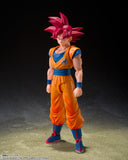 Super Saiyan God Son Goku S.H.Figuarts Figure "The Form Clad in the Ki of the Gods" - Dragon Ball Super - Authentic Japanese Bandai Namco Figure 