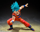 Super Saiyan God Super Saiyan Son Goku S.H.Figuarts Figure "The Azure Power Beyond the Limits" - Dragon Ball Super - Authentic Japanese Bandai Namco Figure 