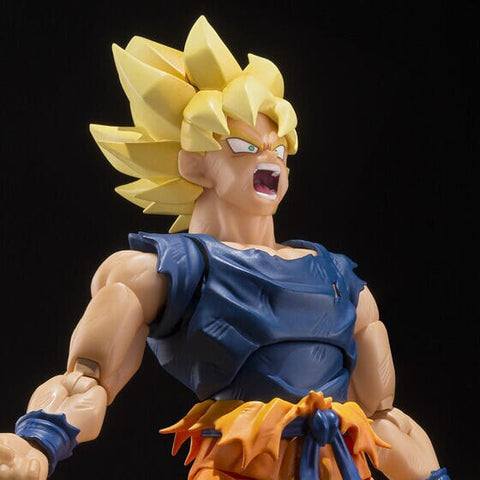 Super Saiyan Son Goku S.H.Figuarts Figure "Warrior of Rage" - Dragon Ball Z - Authentic Japanese Bandai Namco Figure 
