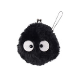 Susuwatari Fluffy Mini Coin Purse - My Neighbor Totoro - Authentic Japanese Sun Arrow Pouch Bag 