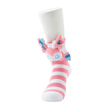 Sylveon Middle Socks (25-29cm) With Mascot - Authentic Japanese Pokémon Center Socks (cotton) 