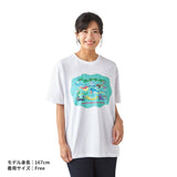 T-shirt Large Gathering (Free) POKÉMON NYORO NYORO FRIENDS - Authentic Japanese Pokémon Center T-shirt (cotton) 