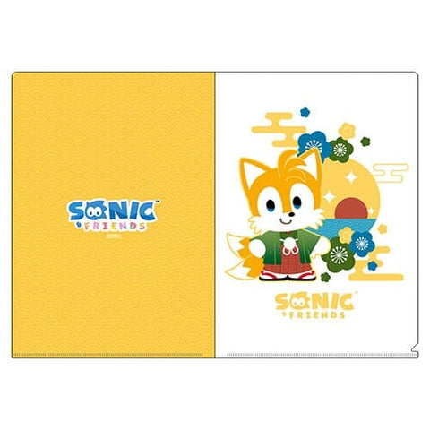 Tails Winter Clothes A4 Clear File Kimono Series - SONIC & FRIENDS - Authentic Japanese SEGA File Folder 