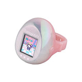 Tamagotchi ring Pink & Pearl White - Tamagotchi Series - Authentic Japanese Bandai Namco Handheld electronic toy 
