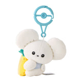 Tandemaus Half-and-Half Pair Mascot Plush Munching Watching! - Authentic Japanese Pokémon Center Mascot Plush Keychain 