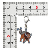 Tauros - National Pokédex Metal Charm Keychain #128 - Authentic Japanese Pokémon Center Keychain 