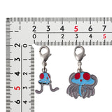 Tentacool, Tentacruel - National Pokédex Metal Charm Keychain #072, #073 - Authentic Japanese Pokémon Center Keychain 