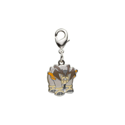 Terrakion - National Pokédex Metal Charm Keychain #639 - Authentic Japanese Pokémon Center Keychain 