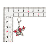 Throh - National Pokédex Metal Charm Keychain #538 - Authentic Japanese Pokémon Center Keychain 