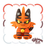 Torracat Plush Pokémon fit - Authentic Japanese Pokémon Center Plush 