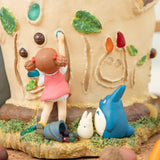 Totoro and Drawing Mei-chan Diorama Box - My Neighbor Totoro - Authentic Japanese Benelic Small toy 