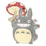Totoro Mushroom Metal Brooch GB-02 - My Neighbor Totoro - Authentic Japanese Nippon Seisen Pin 
