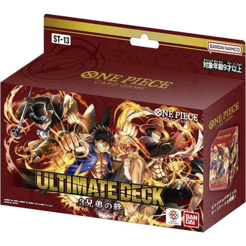 Ultimate Deck The Three Brothers Deck ST-13 One Piece Card - Authentic Japanese Bandai Namco TCG 