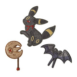 Umbreon Embroidery Sticker Eevee Collection - Authentic Japanese Pokémon Center Sticker 