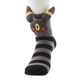 Umbreon Middle Socks (25-29cm) With Mascot - Authentic Japanese Pokémon Center Socks (cotton) 