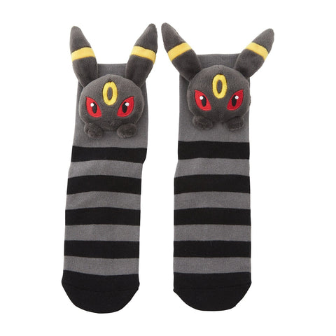 Umbreon Middle Socks (25-29cm) With Mascot - Authentic Japanese Pokémon Center Socks (cotton) 