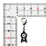 Unown (A) - National Pokédex Metal Charm Keychain #201 - Authentic Japanese Pokémon Center Keychain 