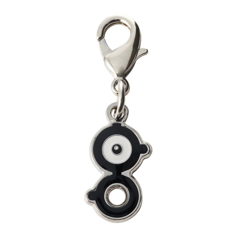 Unown (B) - National Pokédex Metal Charm Keychain #201 - Authentic Japanese Pokémon Center Keychain 