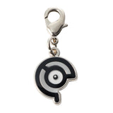 Unown (C) - National Pokédex Metal Charm Keychain #201 - Authentic Japanese Pokémon Center Keychain 