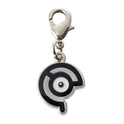 Unown (C) - National Pokédex Metal Charm Keychain #201 - Authentic Japanese Pokémon Center Keychain 