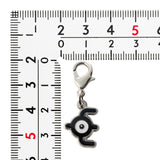 Unown (E) - National Pokédex Metal Charm Keychain #201 - Authentic Japanese Pokémon Center Keychain 