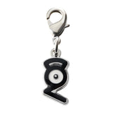 Unown (G) - National Pokédex Metal Charm Keychain #201 - Authentic Japanese Pokémon Center Keychain 