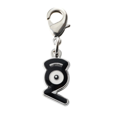 Unown (G) - National Pokédex Metal Charm Keychain #201 - Authentic Japanese Pokémon Center Keychain 