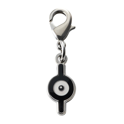 Unown (I) - National Pokédex Metal Charm Keychain #201 - Authentic Japanese Pokémon Center Keychain 