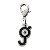 Unown (J) - National Pokédex Metal Charm Keychain #201 - Authentic Japanese Pokémon Center Keychain 